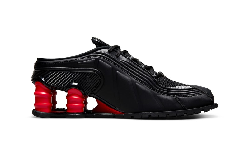 martine rose nike shox mr 4 black red DQ2401 001 release date info store list buying guide photos price 