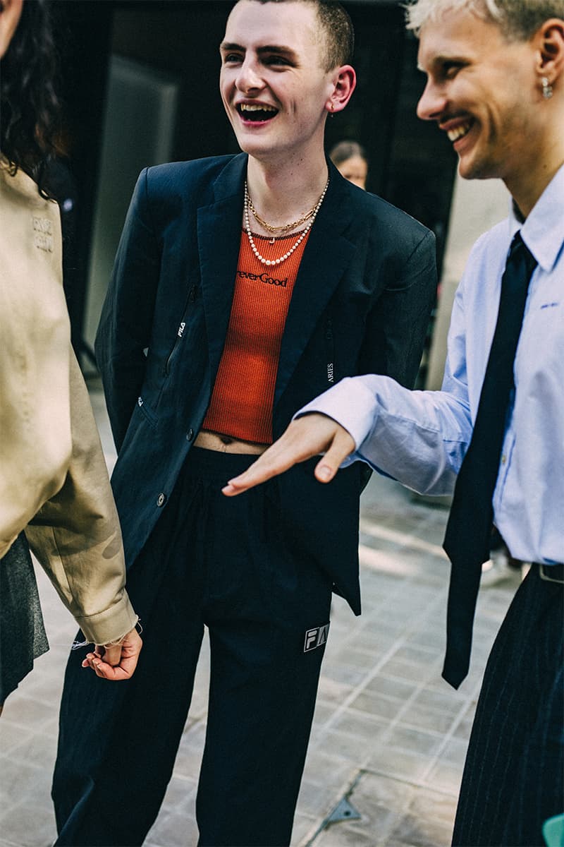 Men's London Fashion Week Street Style Looks united kingdom spring summer 2023 gq fashion streetwear clothes chic ss23