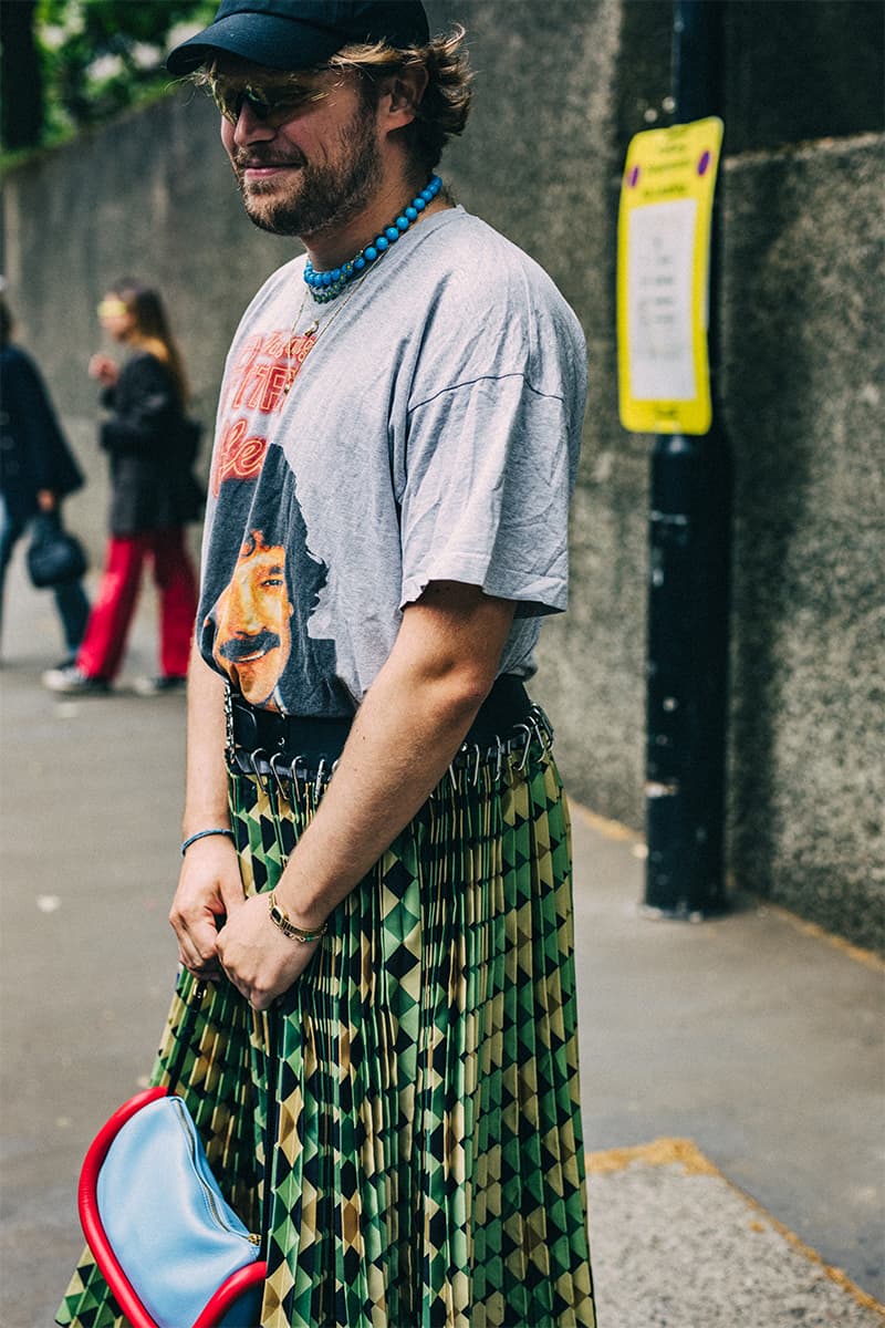 Men's London Fashion Week Street Style Looks united kingdom spring summer 2023 gq fashion streetwear clothes chic ss23
