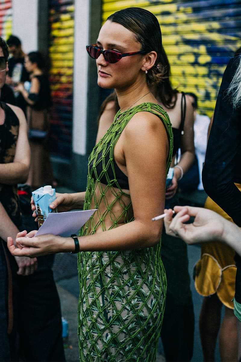 Milan Fashion Week SS23 Street Style Showcases the Most Vibrant Essentials for Summer spring/summer 2023 prada dolce & gabbanna jw anderson moschino versace fendi 