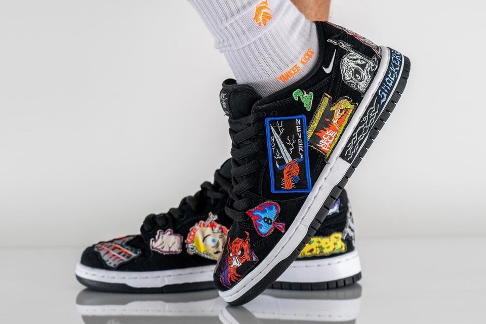 Neckface x Nike SB Dunk Low On-Foot Look Hypebeast Neck face