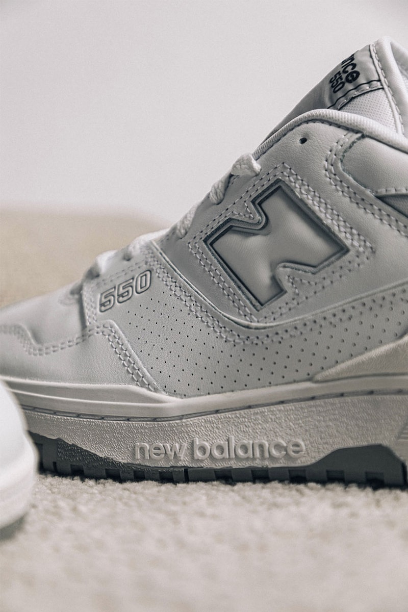 New Balance 550 White Gray BB550PB1 HBX Release Info Buy Price