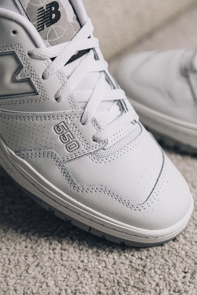 New Balance 550 White Gray BB550PB1 HBX Release Info Buy Price