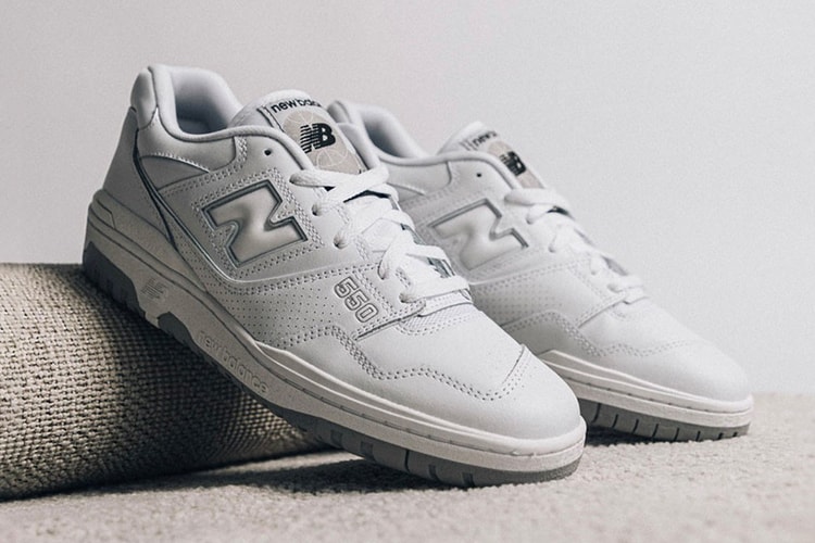 New Balance 550 "White/Gray" Restocks at HBX