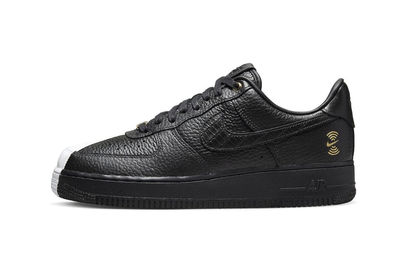 Nike Air Force 1 Anniversary Edition split dx6034 001 black white split gold release info date price