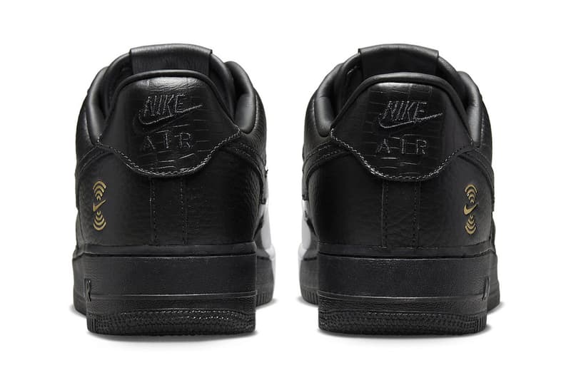 Nike Air Force 1 Anniversary Edition split dx6034 001 black white split gold release info date price