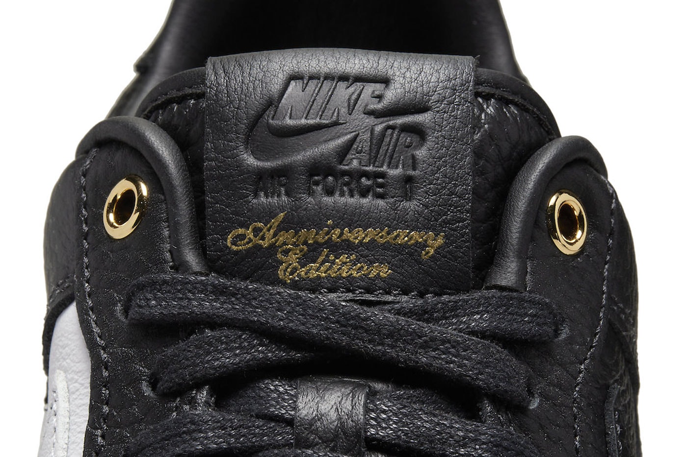 Nike Air Force 1 Anniversary Edition split dx6034 001 black white split gold release info date price