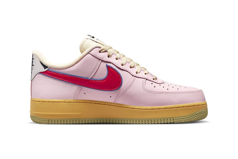 Nike Air Force 1 Low Pink Blue feel free lets talk sharpie white yellow green dx2667 600 anniversary edition release info date price