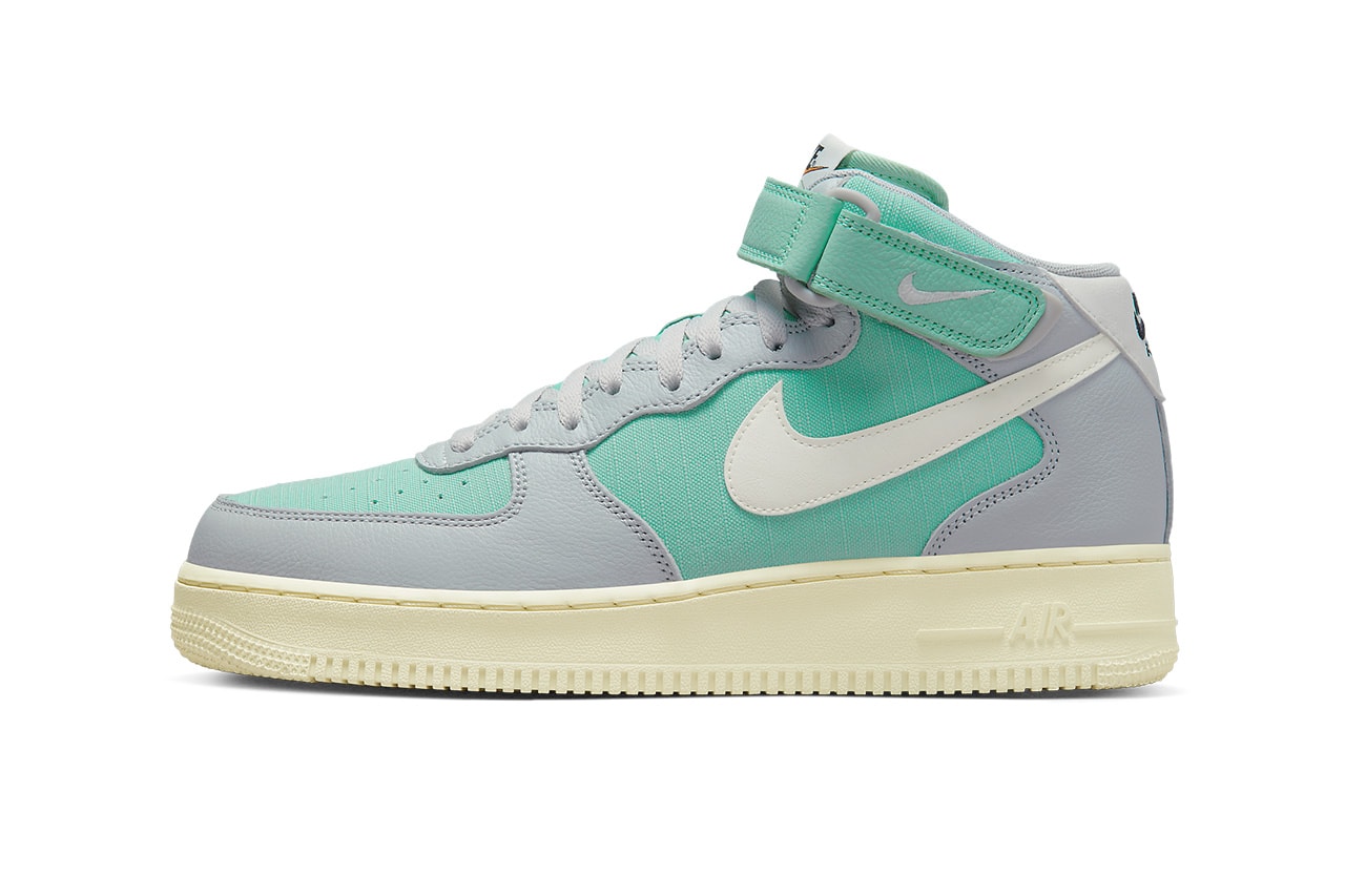 nike air force 1 mid enamel green alpha orange sail DQ8766 002 release date info store list buying guide photos price 