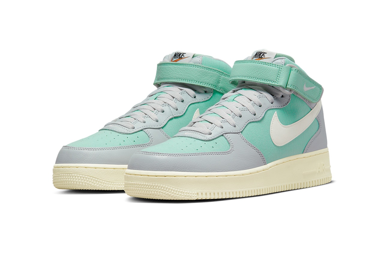 nike air force 1 mid enamel green alpha orange sail DQ8766 002 release date info store list buying guide photos price 