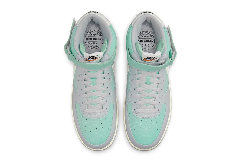 nike air force 1 mid enamel green alpha orange sail DQ8766 002 release date info store list buying guide photos price 