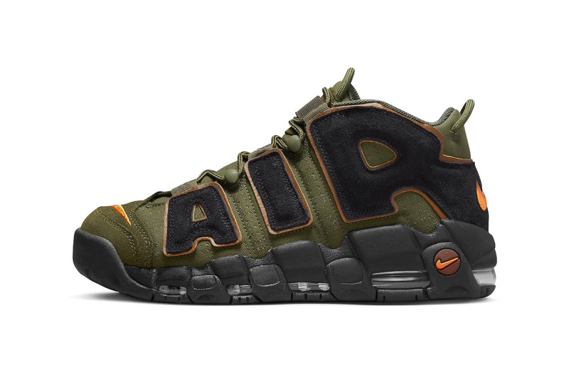 Nike Air More Uptempo "Cargo Khaki" Release Info DX2669-300 black pecan alpha orange 