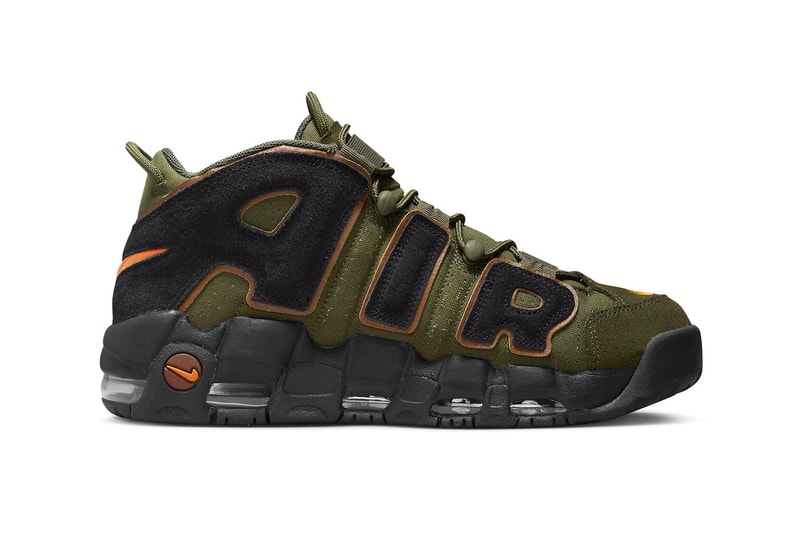 Nike Air More Uptempo "Cargo Khaki" Release Info DX2669-300 black pecan alpha orange 