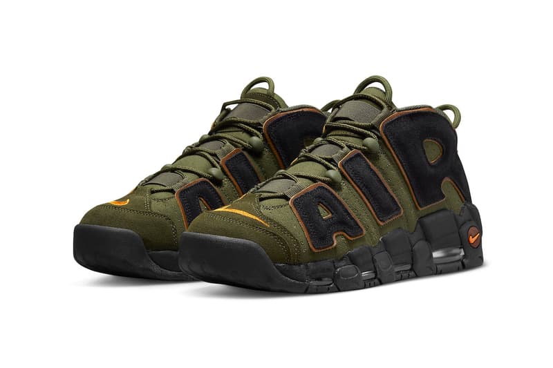 Nike Air More Uptempo "Cargo Khaki" Release Info DX2669-300 black pecan alpha orange 