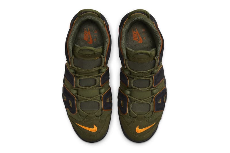 Nike Air More Uptempo "Cargo Khaki" Release Info DX2669-300 black pecan alpha orange 