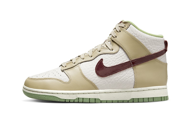 nike dunk high DX8956 001 white tumbled leather brown release date info store list buying guide photos price 