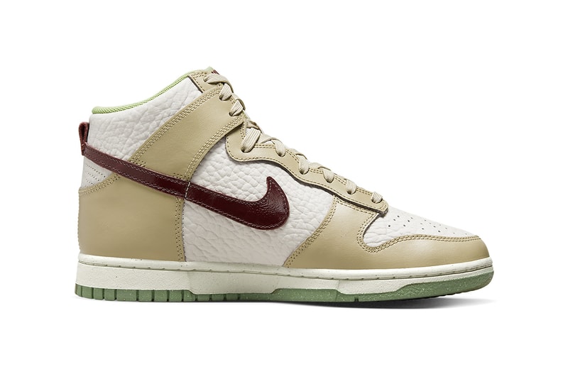 nike dunk high DX8956 001 white tumbled leather brown release date info store list buying guide photos price 