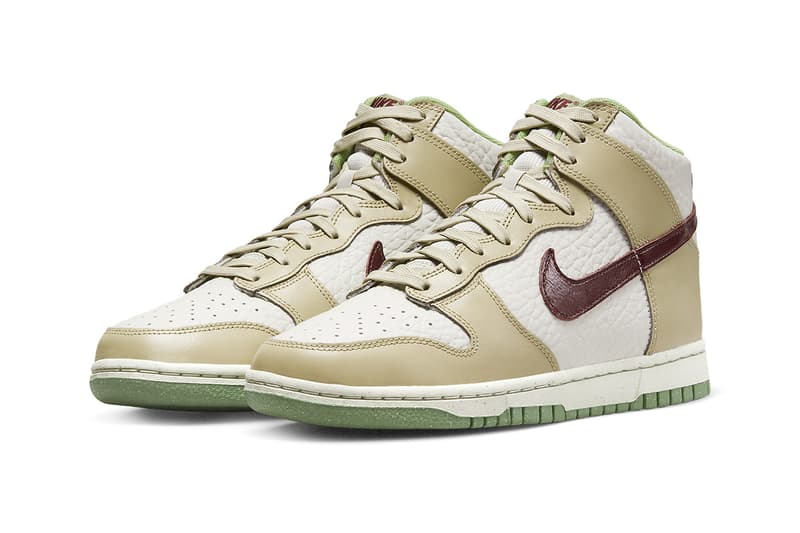 nike dunk high DX8956 001 white tumbled leather brown release date info store list buying guide photos price 