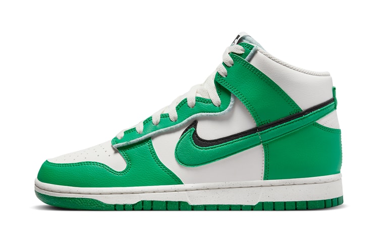 Nike Adds a Second Swoosh to the Dunk High in "Stadium Green"