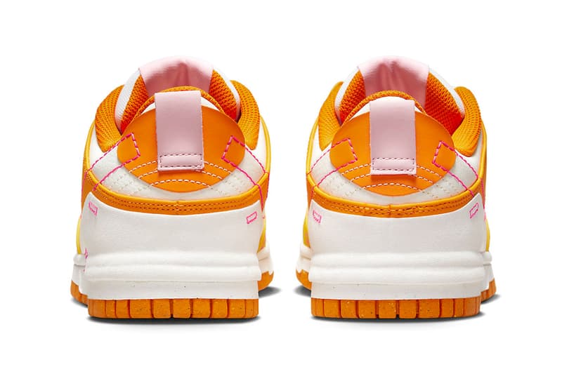 Latest Nike Dunk Low Disrupt 2 Channels the Vibrant Colors of Sunrise DX2676-100 orange yellow pink white swoosh