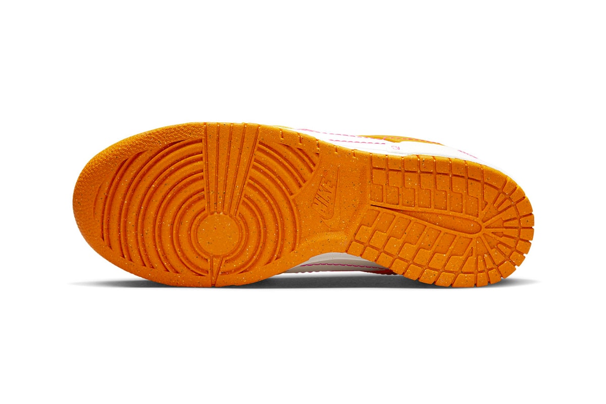Latest Nike Dunk Low Disrupt 2 Channels the Vibrant Colors of Sunrise DX2676-100 orange yellow pink white swoosh