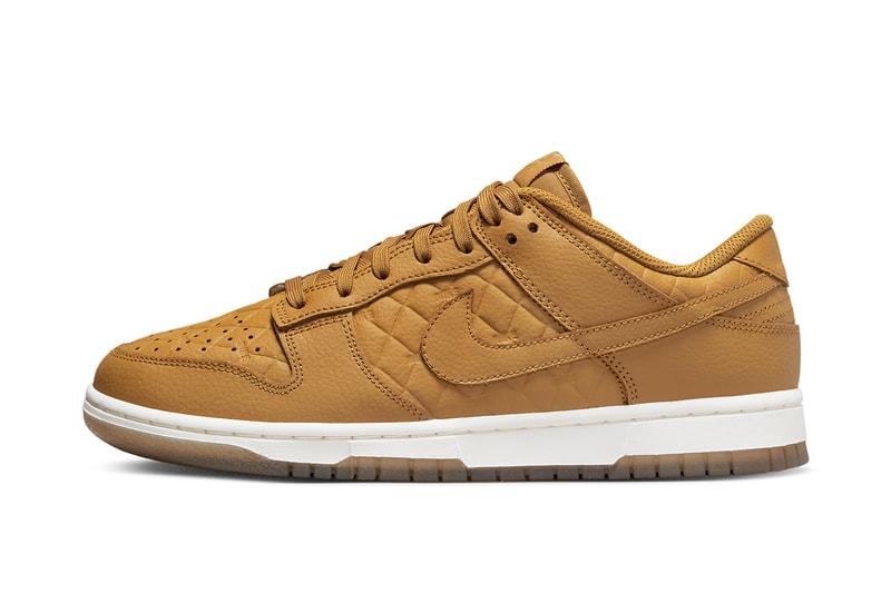 Nike Outfits the Dunk Low in a Quilted “Wheat” Colorway