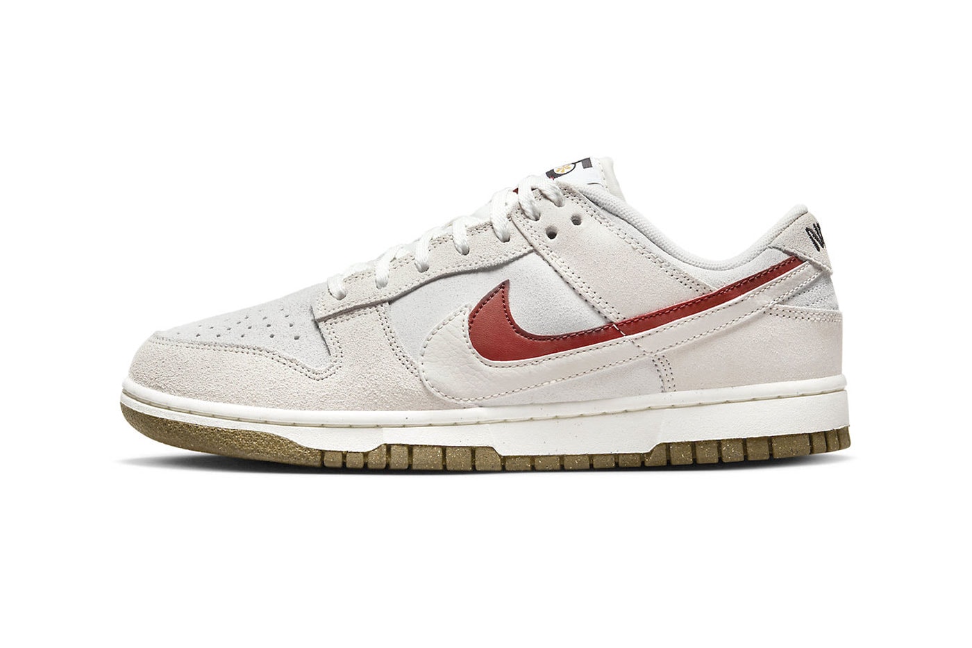 Nike Dunk Low SE 85 Arrives in a Understated Colorway double Swoosh DO9457-100 retro