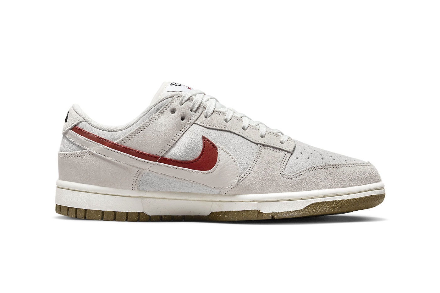 Nike Dunk Low SE 85 Arrives in a Understated Colorway double Swoosh DO9457-100 retro