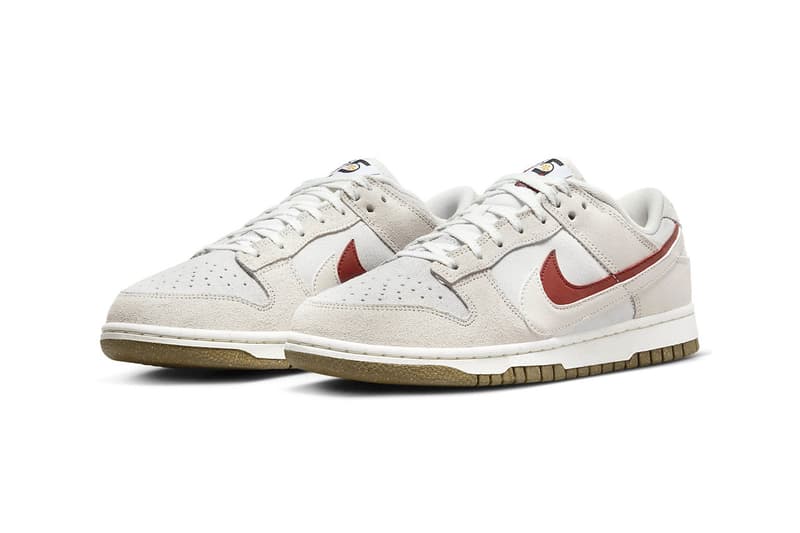 Nike Dunk Low SE 85 Arrives in a Understated Colorway double Swoosh DO9457-100 retro