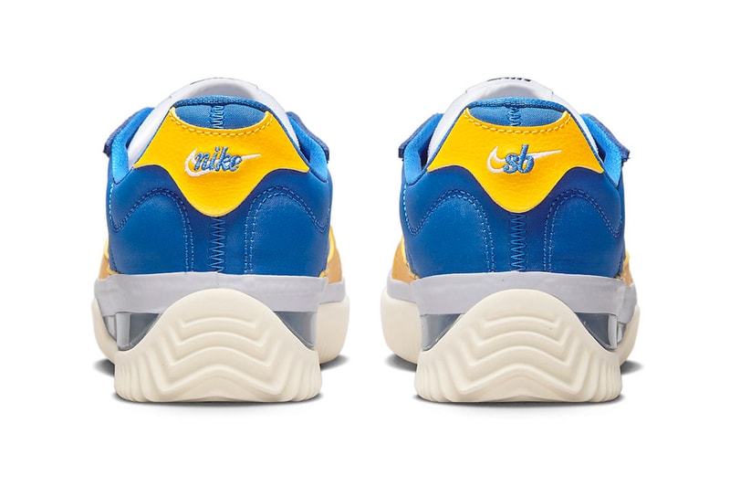 Nike BRSB Cortez SB blue ribbon sports blue yellow white july 1 dh9227 400 100 usd ucla sail react foam release info date price