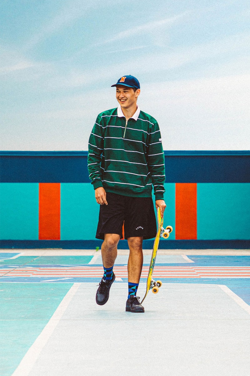 NOAH Spring/Summer 2022 Collection HBX Release Info Buy Price T-shirts Tees Hoodies Logo Cap Beanie Rugby Pullover Striped Sweater Jeans Waist Pack Shoulder Bag