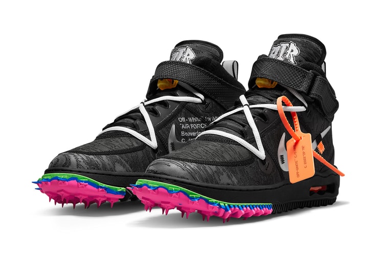 Official Images of the Off-White™ x Nike Air Force 1 Mid "Black"