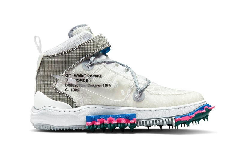 Off-White™ Nike Air Force 1 Mid White Official Look Release Info DO6290-100 Clear Date Buy Price Virgil Abloh