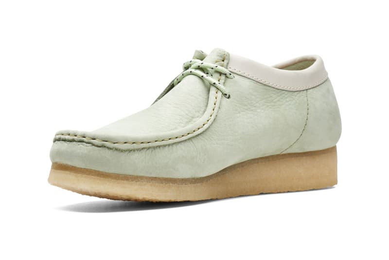 Clarks Originals Wallabee Pale Green Hiking-Inspired Design 