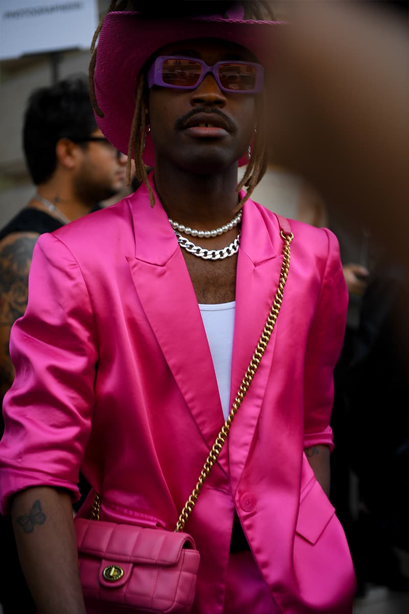 Refined Savoir Faire Informs Men's Street Style for Paris Fashion Week SS23 Paris Fashion Week Spring/Summer 2023 Street Style thom browne dior louis vuitton justin timberlake kendrick lamar rapper jaden smith addison rae jessica biel loewe givenchy celine