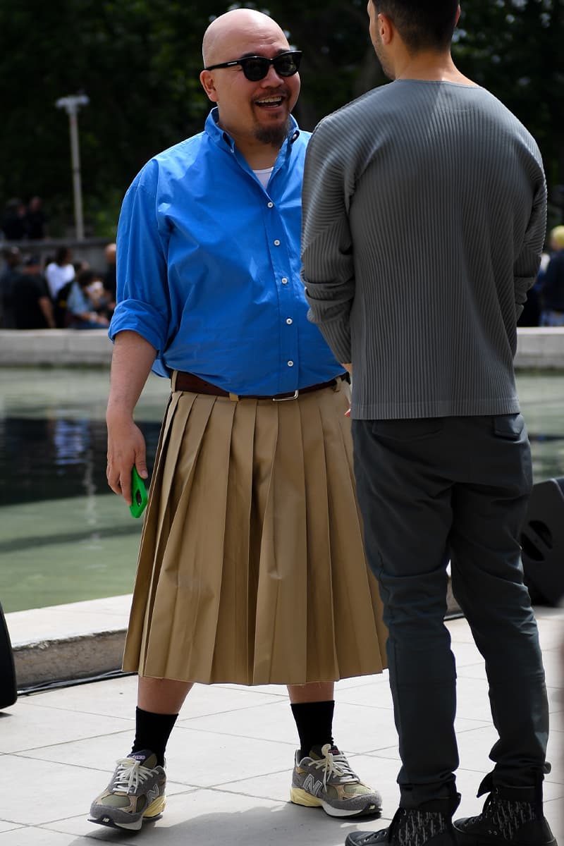 Refined Savoir Faire Informs Men's Street Style for Paris Fashion Week SS23 Paris Fashion Week Spring/Summer 2023 Street Style thom browne dior louis vuitton justin timberlake kendrick lamar rapper jaden smith addison rae jessica biel loewe givenchy celine