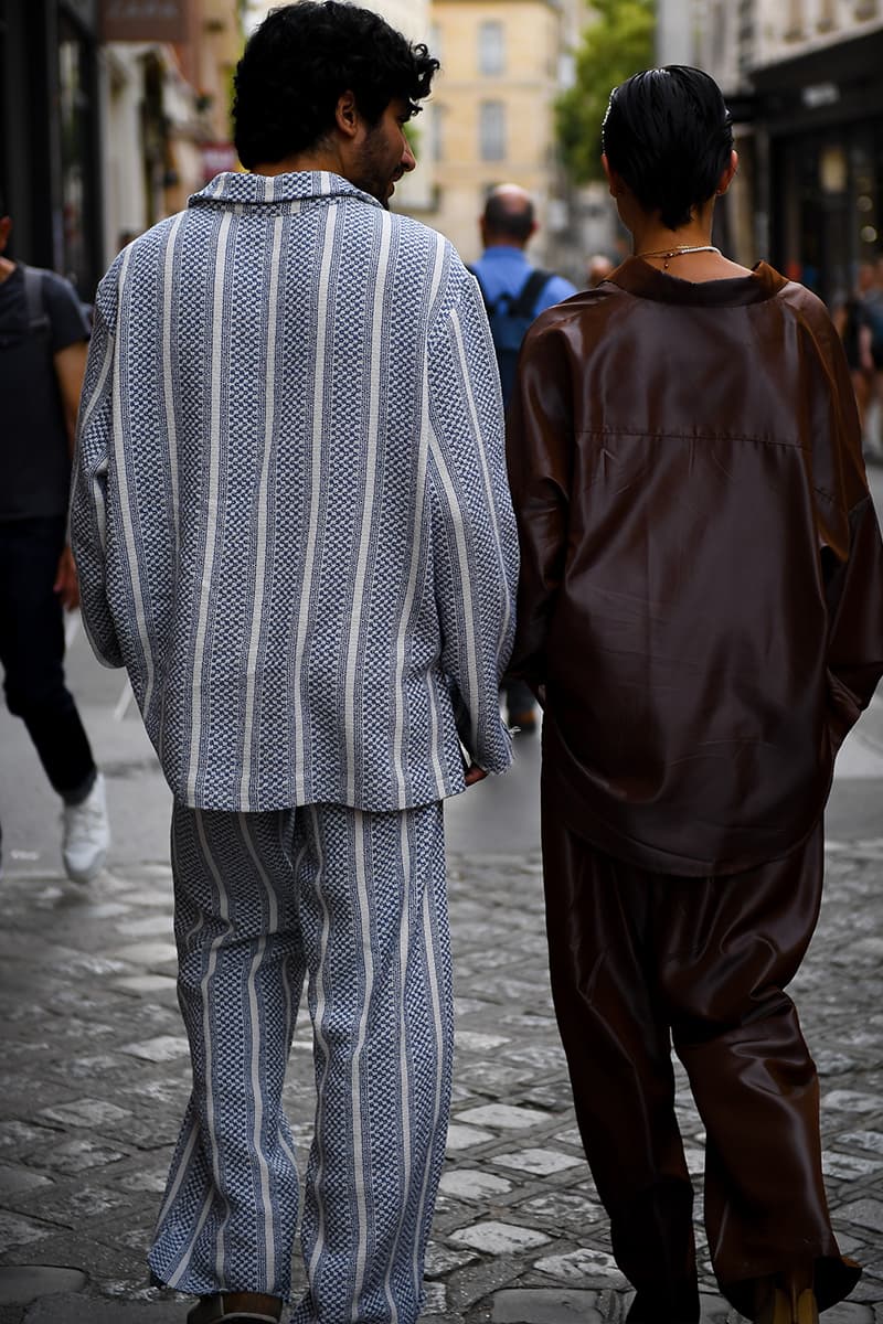 Refined Savoir Faire Informs Men's Street Style for Paris Fashion Week SS23 Paris Fashion Week Spring/Summer 2023 Street Style thom browne dior louis vuitton justin timberlake kendrick lamar rapper jaden smith addison rae jessica biel loewe givenchy celine