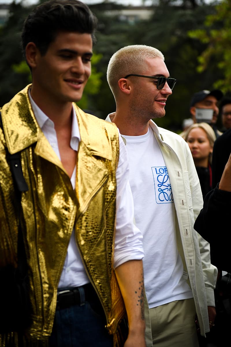 Refined Savoir Faire Informs Men's Street Style for Paris Fashion Week SS23 Paris Fashion Week Spring/Summer 2023 Street Style thom browne dior louis vuitton justin timberlake kendrick lamar rapper jaden smith addison rae jessica biel loewe givenchy celine