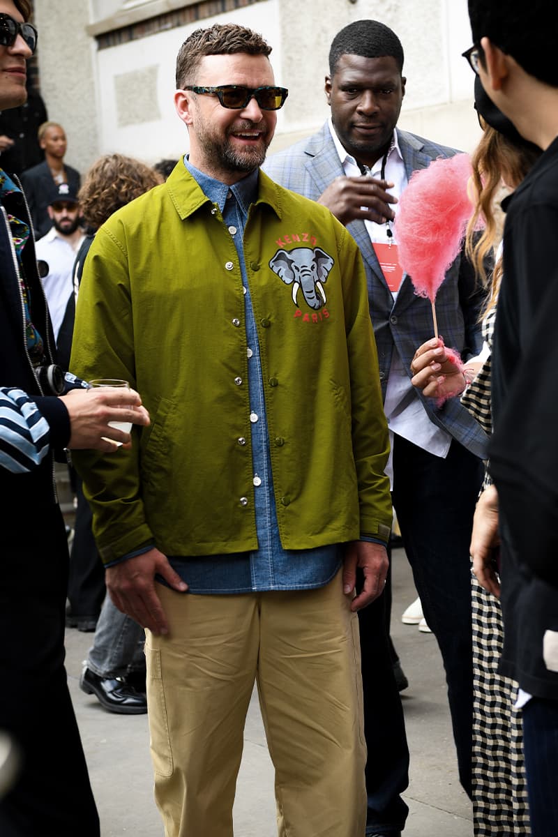 Refined Savoir Faire Informs Men's Street Style for Paris Fashion Week SS23 Paris Fashion Week Spring/Summer 2023 Street Style thom browne dior louis vuitton justin timberlake kendrick lamar rapper jaden smith addison rae jessica biel loewe givenchy celine