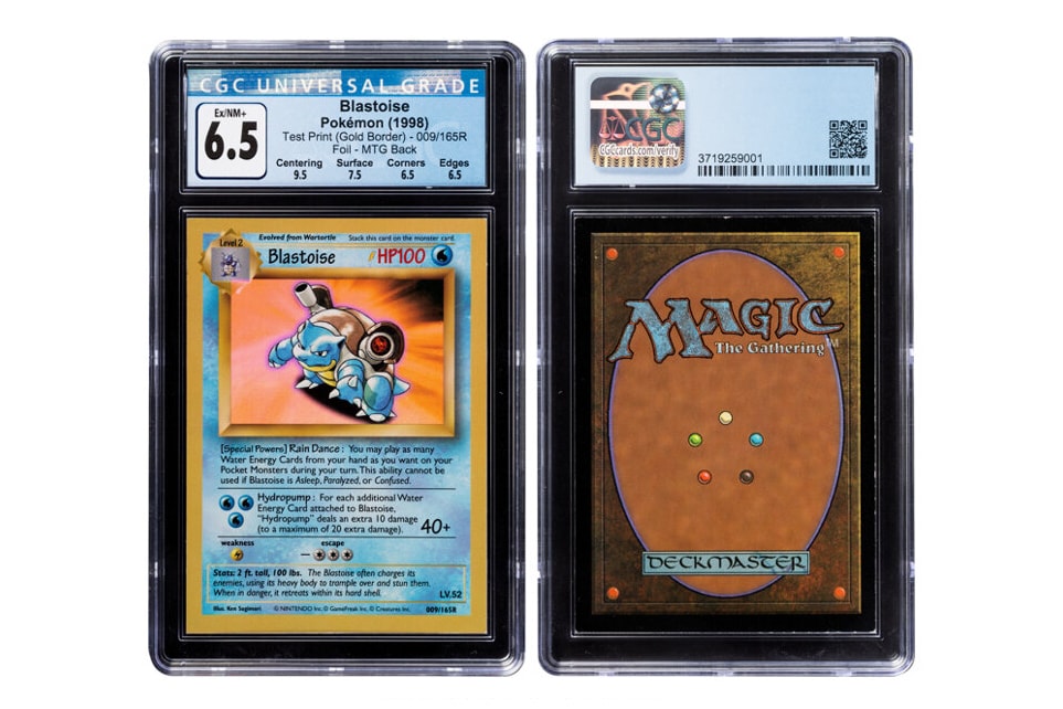 Pokémon TCG Blastoise Wizards of the Coast Test Print "Gold Border" Foil heritage auctions 