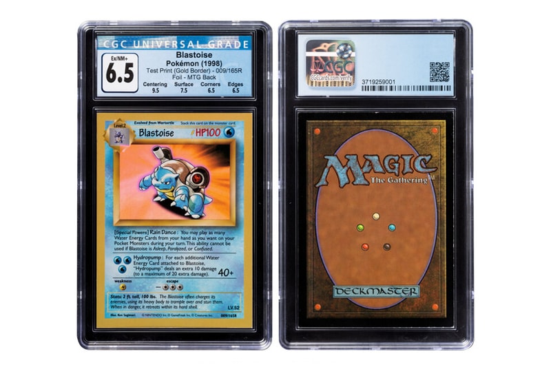 Pokémon TCG Blastoise Wizards of the Coast Test Print "Gold Border" Foil heritage auctions 