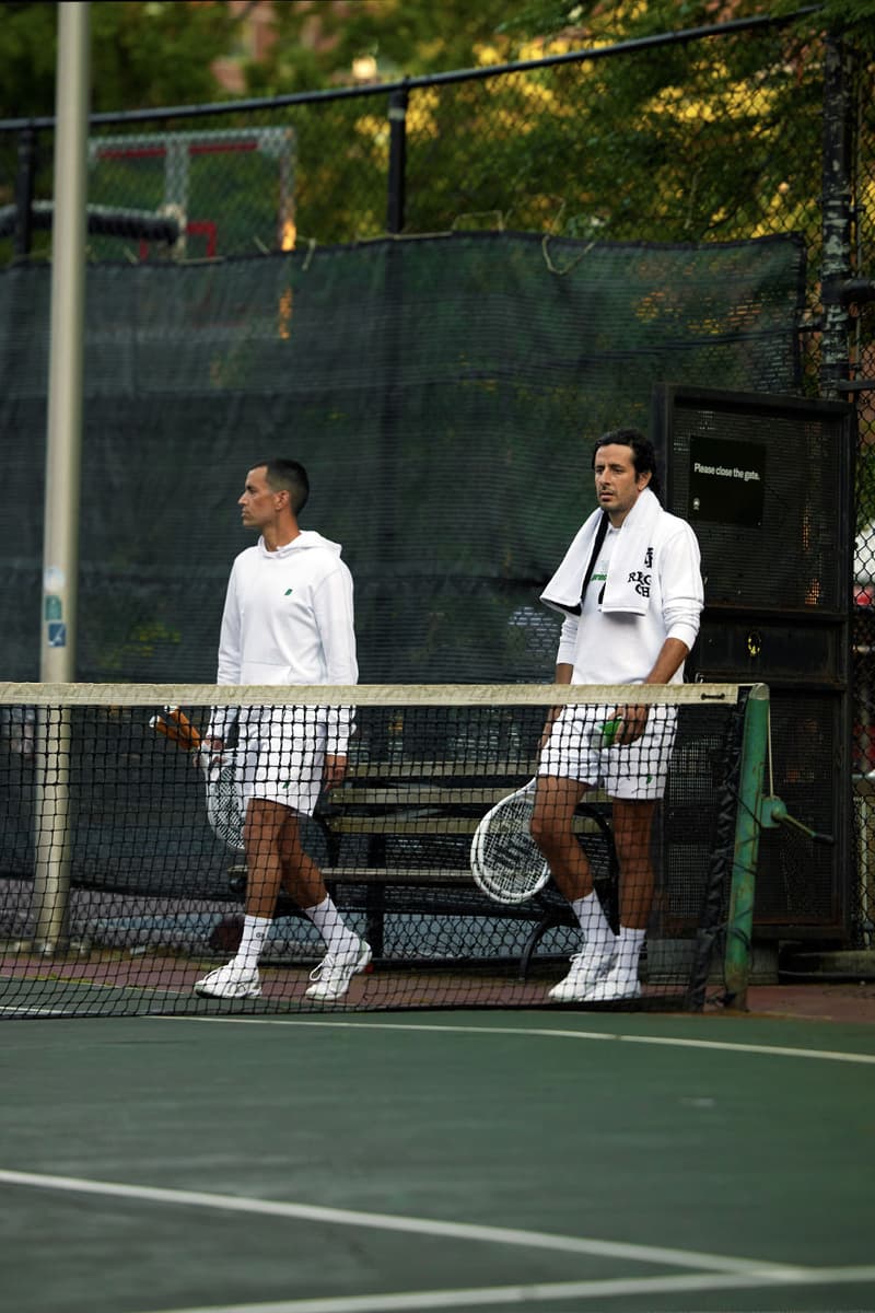 Reigning Champ vs Prince Tennis Collection Collaboration june 28 imagery graphite racquet unisex apparel balls green white towels release info date price purchase