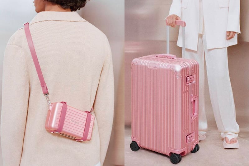 rimowa luggage rose gold