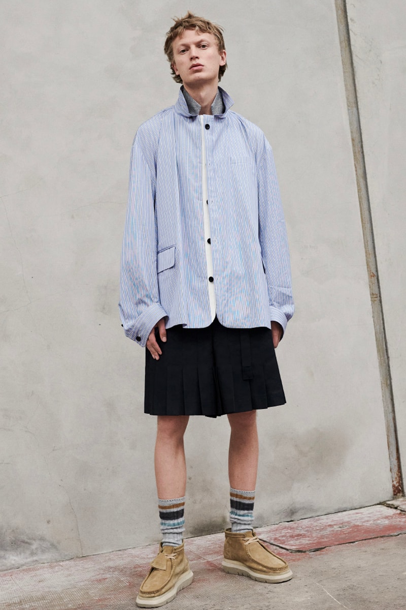 sacai SS23 Collection Photos Info Paris Fashion Week Men's Clarks Wallabee Eric Haze