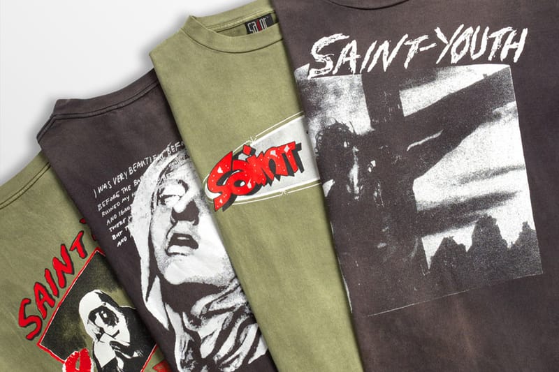 © SAINT M ×××××× Drops Religion-Themed Vintage Graphic T-Shirts
