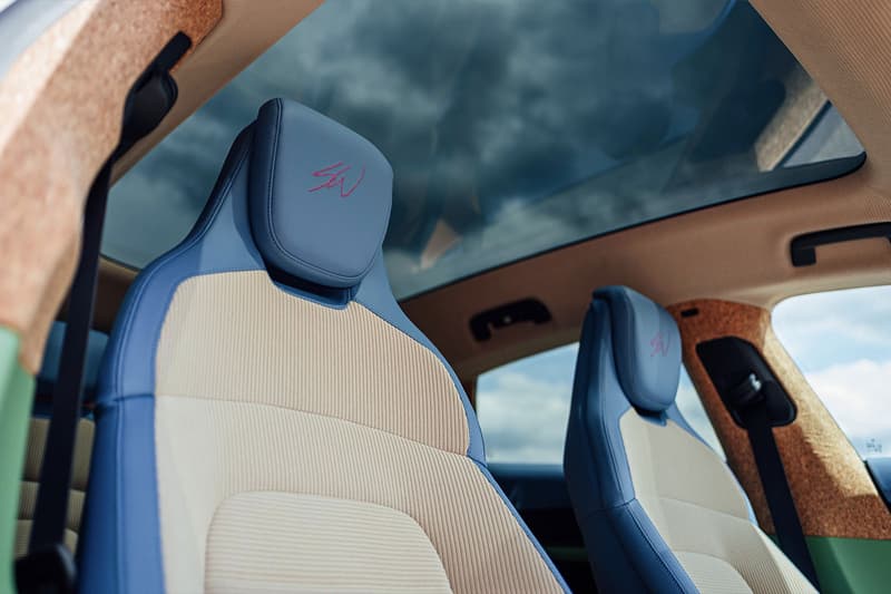 Sean Wotherspoon Joins Forces With Porsche to Design His Own Taycan 4 Cross Turismo electric vehicle nike south by southwest nash blue Sean Peach, Loretta Purple, and Ashley Green exclusive manufaktur Take an Inside Look at Sean Wotherspoon's Custom Porsche Taycan 4S Cross Turismo