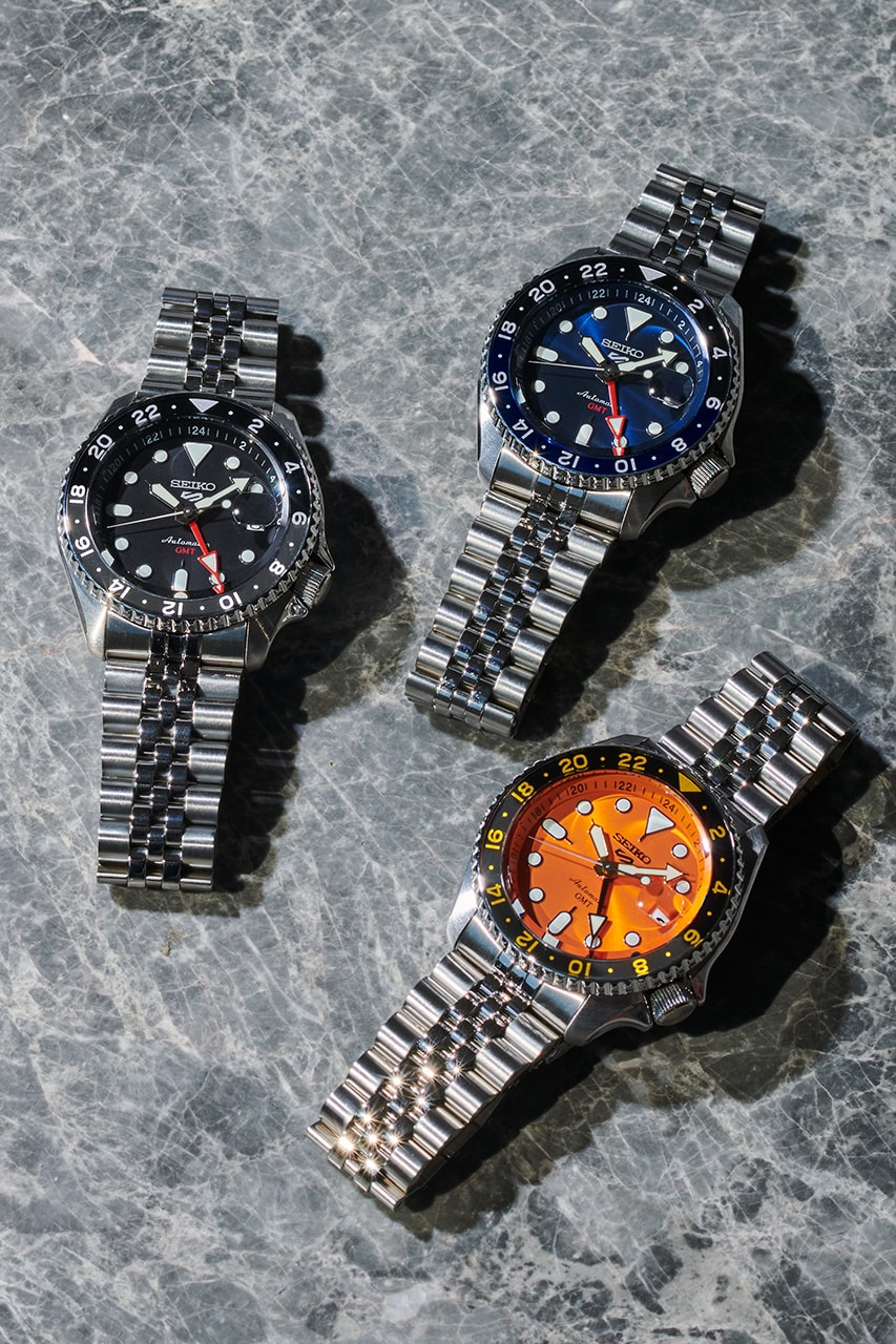 seiko 5 sports watches range watch jet setter traveller unique colorways anniversary skx sports style gmt
