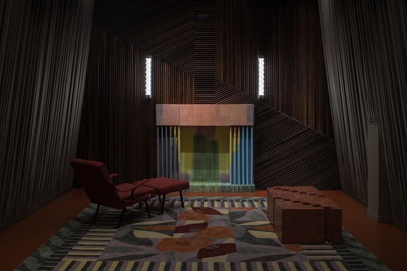 Luca Guadagnino Debuts Furniture at Carlo Scarpa-inspired Installation during Salone del Mobile