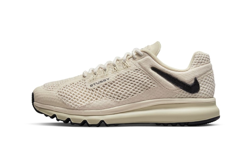 First Look Stussy Nike Air Max Fossil 2015 hemp mesh black white sail matte air unit release info date price