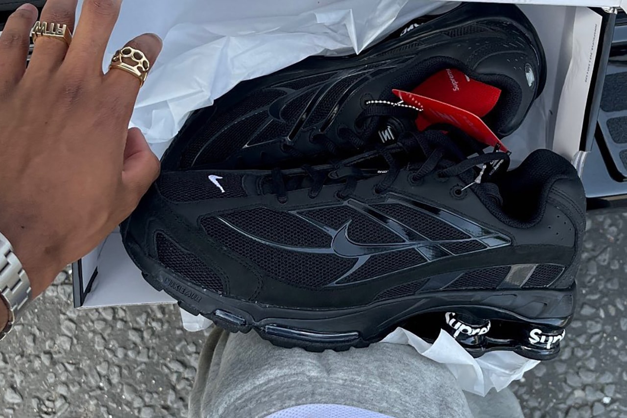 supreme nike shox ride 2 black release date info store list buying guide photos price 